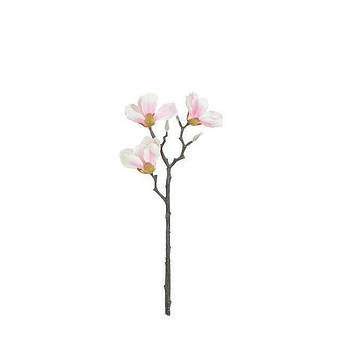 Штучна гілка для декору рожевого кольору Магнолія Edelman