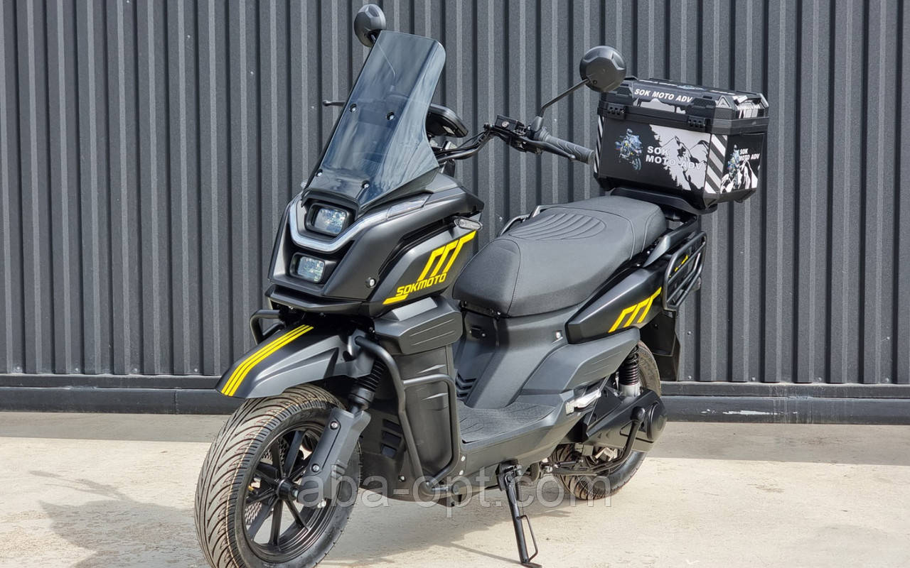 Електроскутер SOK ADV 2999W-72Вт-38Ah графен шини 12"-12" купити в інтернет-магазині, фото 1