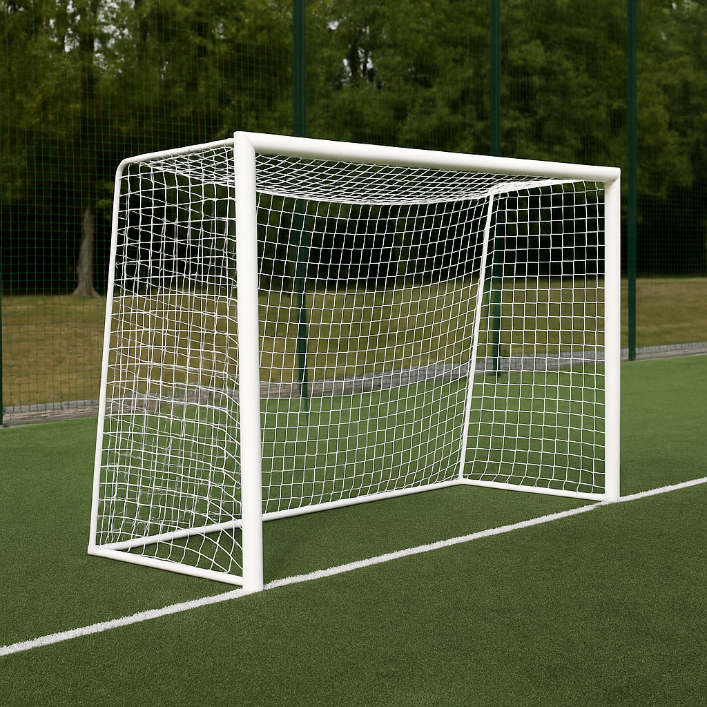 Сітка міні-футболу БЕЗ-ВУЗЛОВА «ЕЛІТ 1.1 Класика» біла (комплект з 2 шт.), фото 1