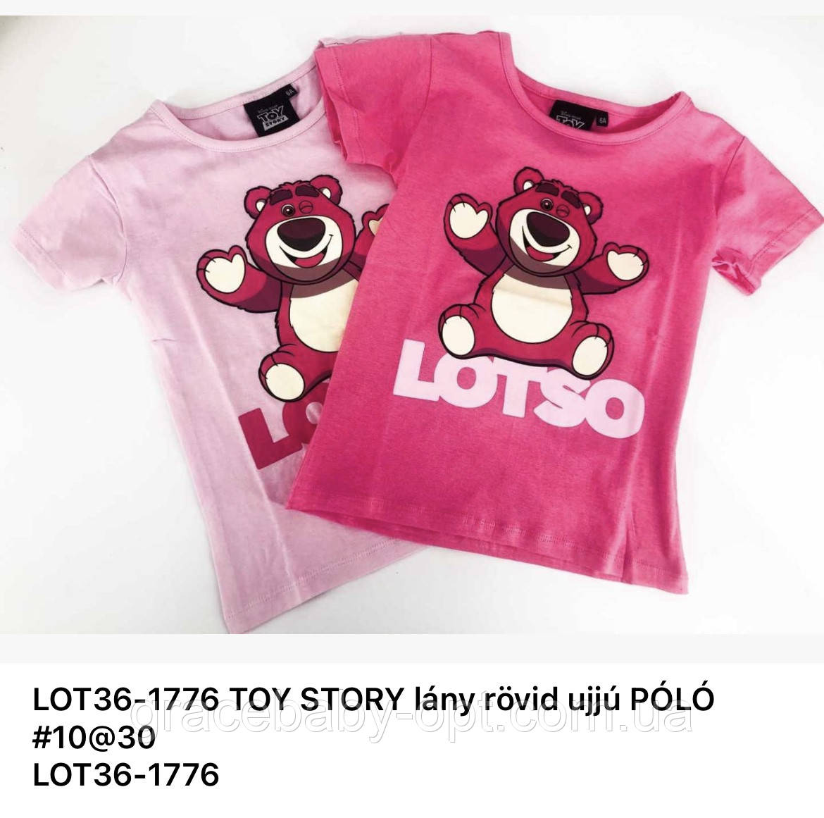 Футболка для дівчат оптом, Disney, 3-8 рр., № LOT36-1776, фото 1