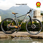 Гірський велосипед Crosser X880 29" рама 19" гідравлічні гальма перемикачами Shimano 1*12 повітряна вилка, фото 10