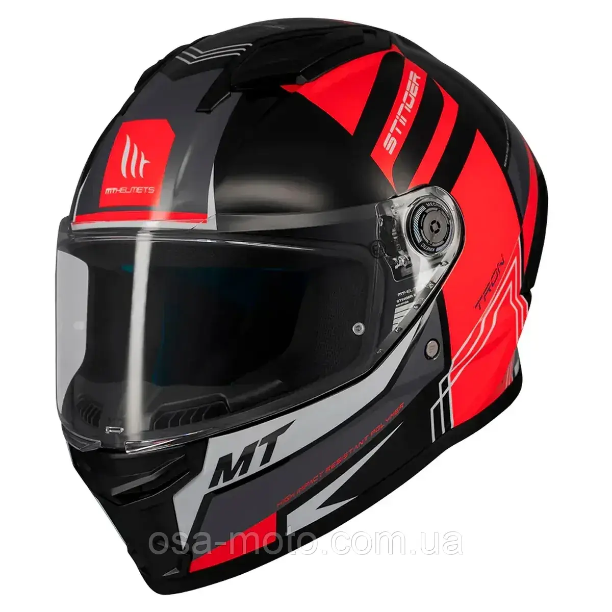Мотошолом MT STINGER 2 Tron B15 Gloss Red