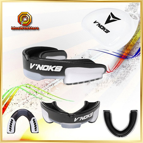 Капа боксерська V'Noks 3D Gel Aria Black двошарова гелева капа для боксу та ММА, чорна