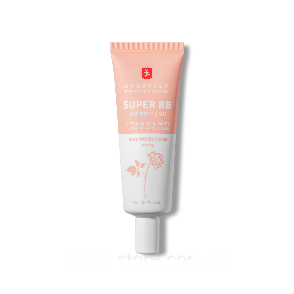 Тонуючий крем для обличчя Erborian Super BB Ginseng SPF 20 CLAIR , 40 ml, фото 1
