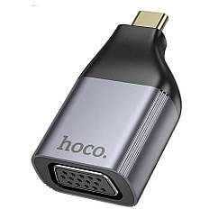 Перехідник Hoco UA34 Type-C to VGA 2K 60HZ Колір Сірий