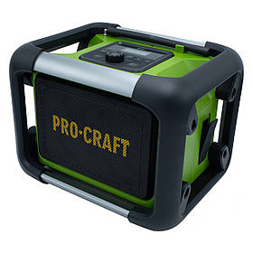 Акумуляторний радіоприймач Procraft PJS20, 20 В, Bluetooth 5.3, FM/DAB+, без АКБ і ЗП