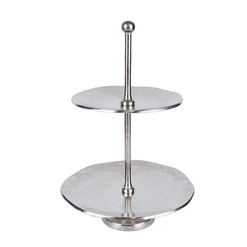 Фруктовниця двоярусна металева з хвилястими краями LC Home, фото 1