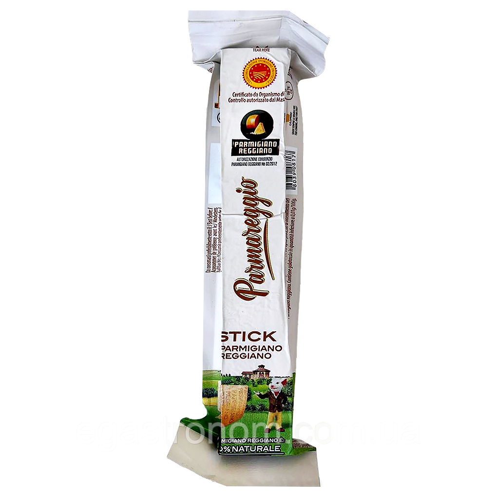 Сир пармезан стік Реджано Parmareggio Parmigiano Reggiano stick 100g 12шт/ящ (Код: 00-00017656)