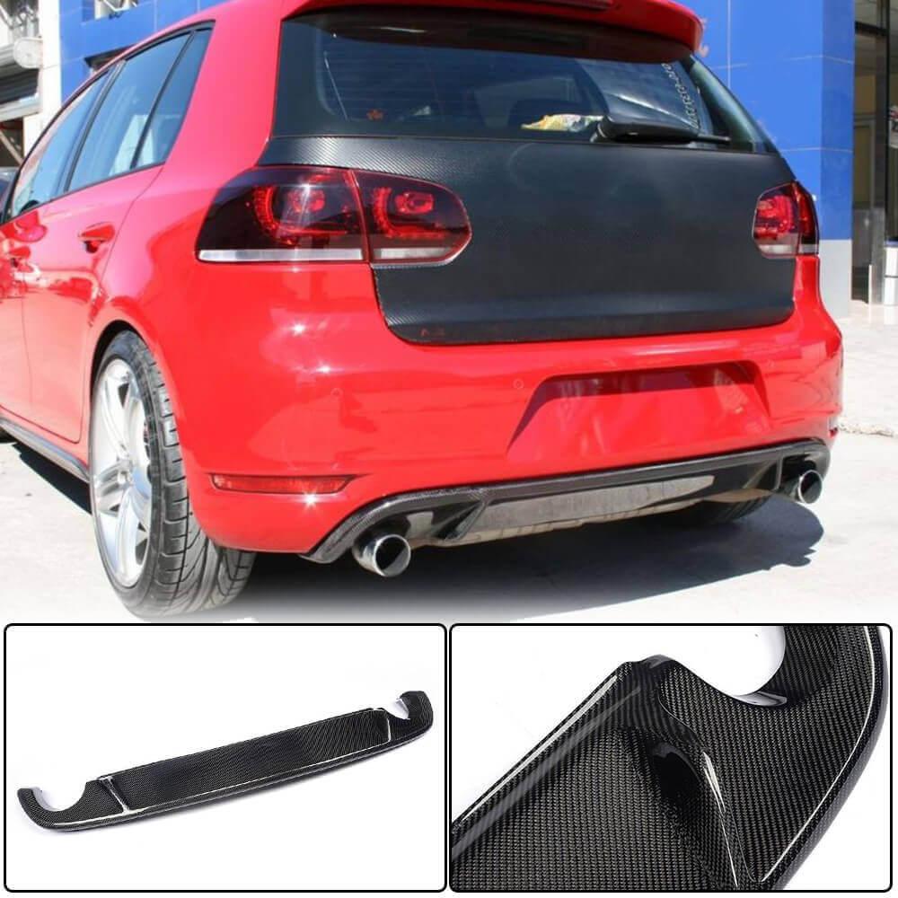 Дифузор заднього бампера V2 (для GTI HB 2010-2013, Карбон) для Volkswagen Golf 6