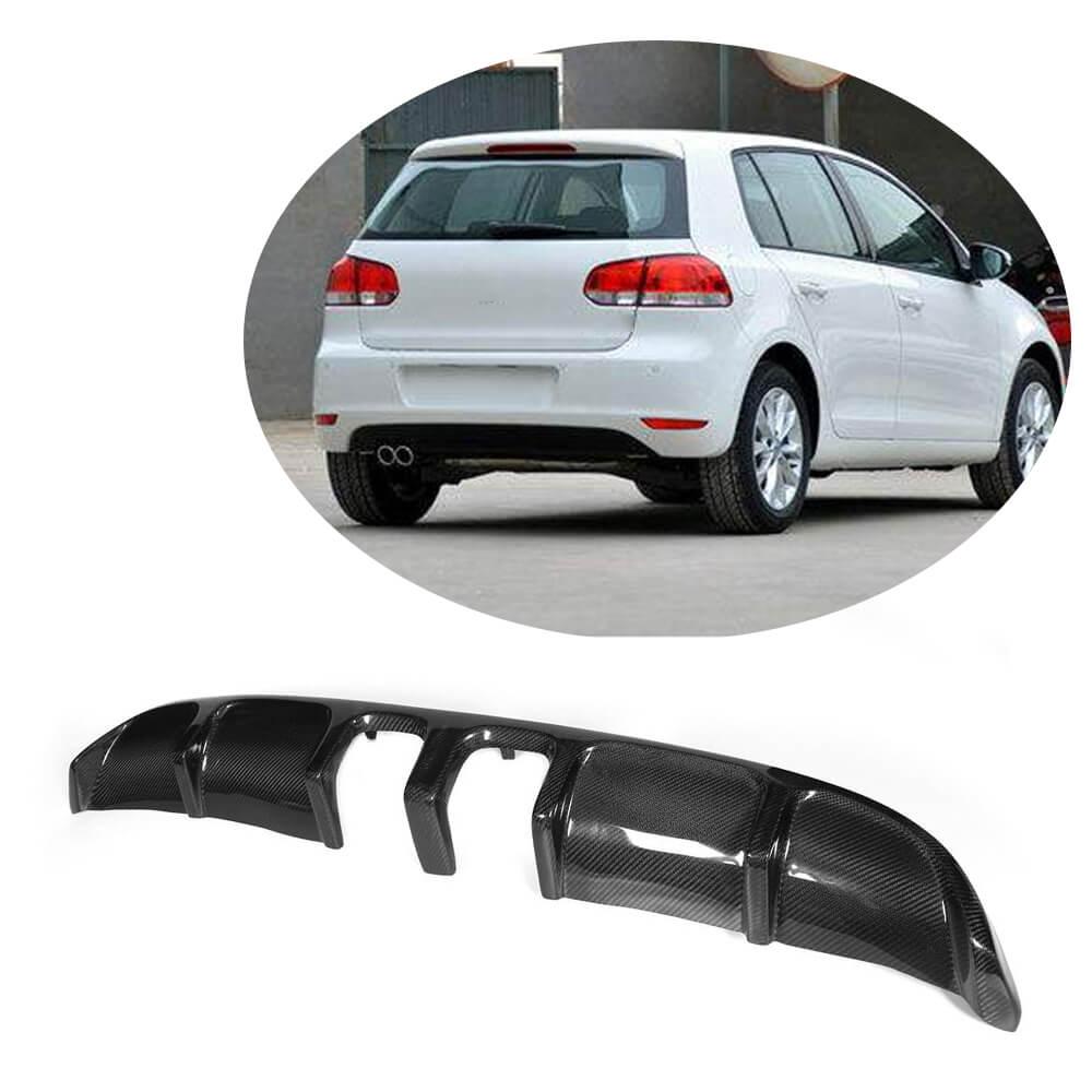 Дифузор заднього бампера V2 (для Base HB 2010-2013, Карбон) для Volkswagen Golf 6