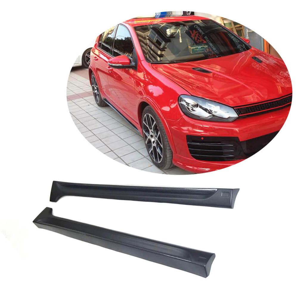 Бокові пороги (для Base HB 2010-2013, Карбон) для Volkswagen Golf 6
