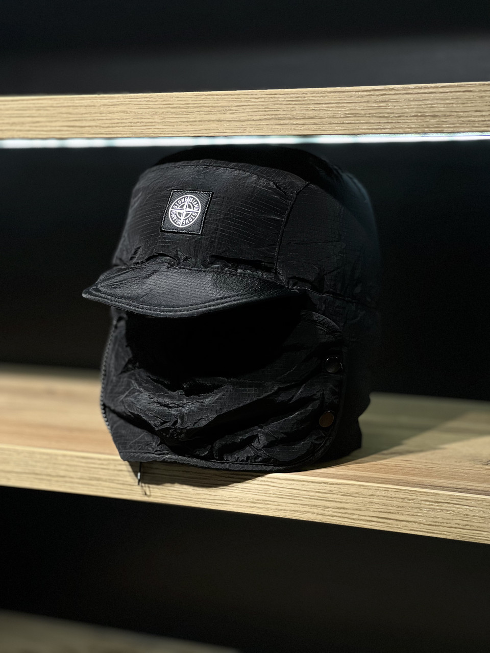 Шапка зимова Stone Island Stowable Face Mask Trapper Hat
