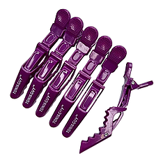 Затискачі для волосся Toni&Guy (крокодили), фіолетові (FK608507Violet)