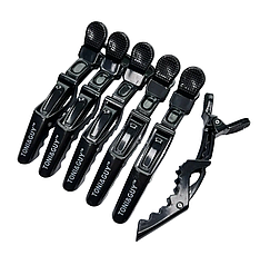 Затискачі для волосся Toni&Guy (крокодили), чорні (FK608507Black)