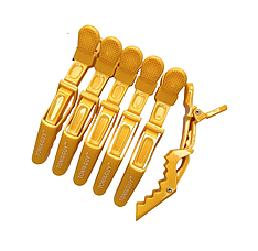 Затискачі для волосся Toni&Guy (крокодили), жовті (FK608507Yellow)