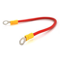 Перемичка (з'єднувач) 250 мм 4 мм2 під болт М6 (6,3мм внутрішній діаметр) для акумуляторів, ціна за штуку