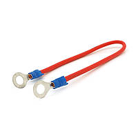 Перемичка (з'єднувач) 250 мм 2,5 мм2 під болт М6 (6,3мм внутрішній діаметр) для акумуляторів, ціна за штуку