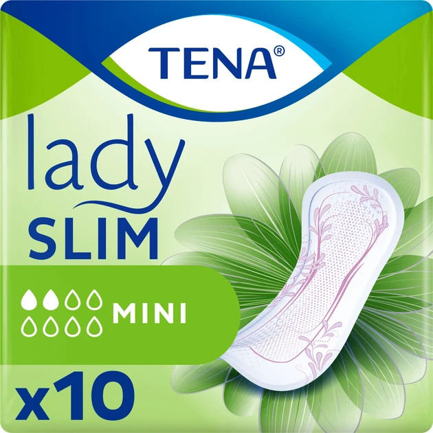 Урологічні жіночі прокладки TENA Lady Slim Mini, 2каплі, 10 шт
