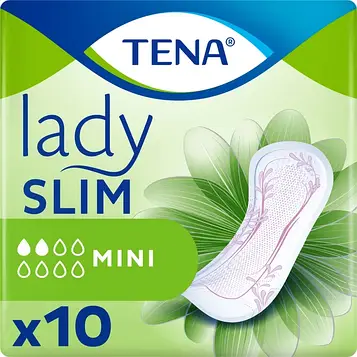 Урологічні жіночі прокладки TENA Lady Slim Mini, 2каплі, 10 шт