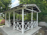 Дерев'яна альтанка 4 на 3 м, розбірна (на 14-16 осіб), фото 9