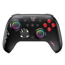 Безпровідний геймпад джойстик Onikuma C1 RGB |800 мАг, Type-C| Чорний 56077