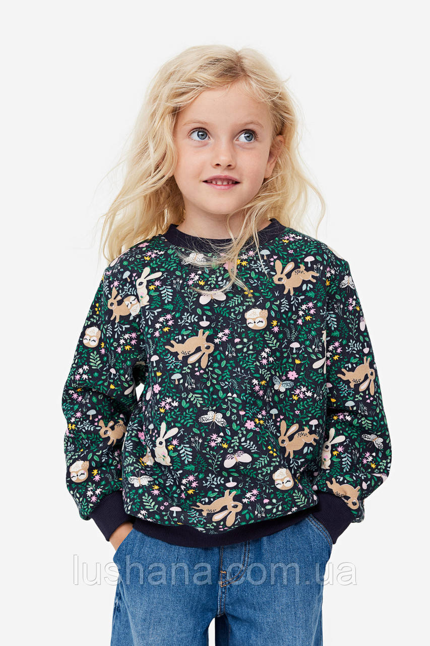 Утеплений (начос) джемпер світшот H&M на дівчинку р.122-128 - 6-8 років