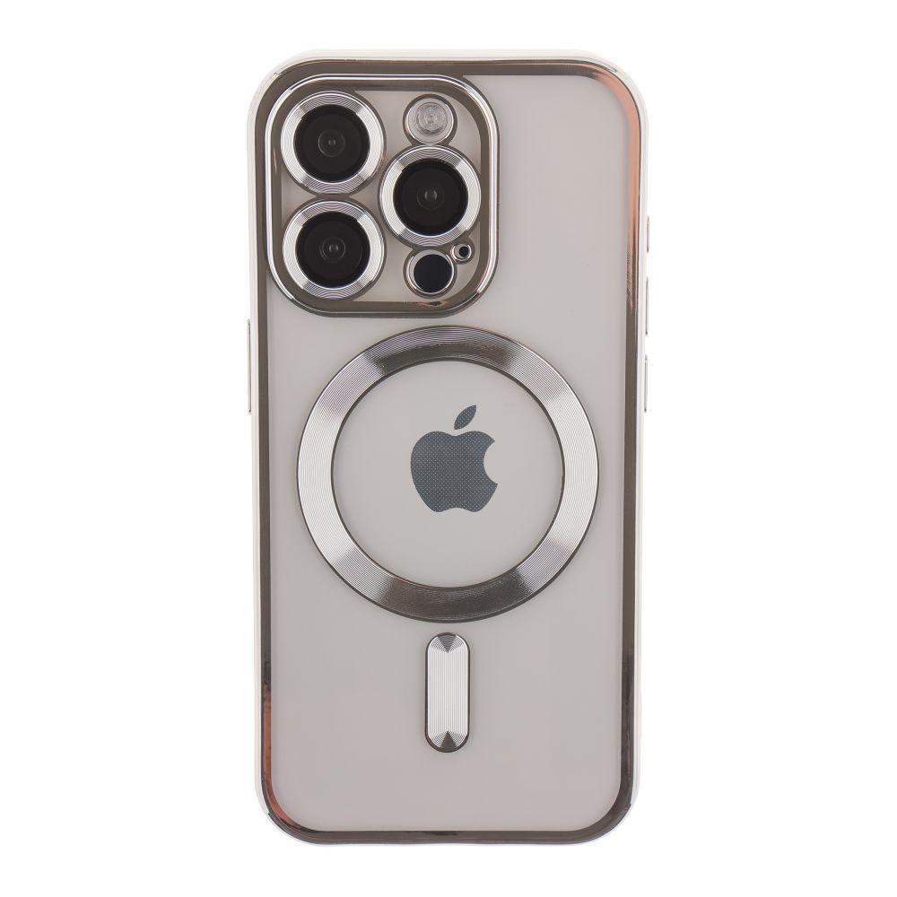 Чохол TPU Metallic Full Camera with Magsafe для iPhone 13 Pro Колір Silver, фото 1