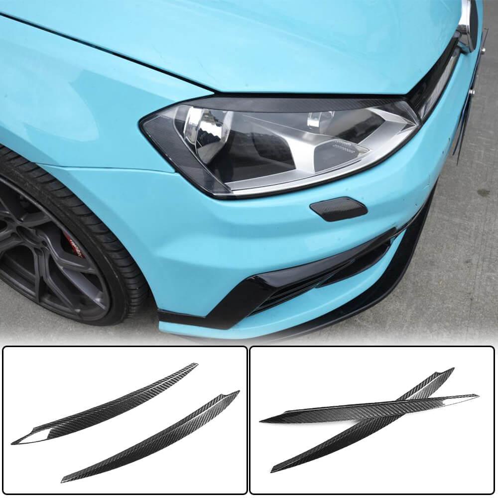 Вії на фари (Карбон) для Volkswagen Golf 7/E-Golf