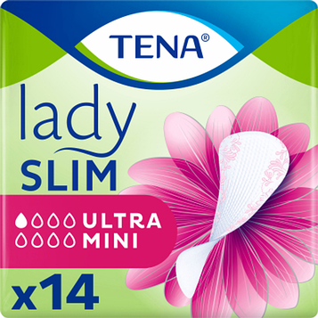 Урологічні жіночі прокладки Tena Lady Ultra Mini, 14 шт