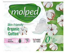 Прокладки гігієнічні Molped Pure&Soft Long 5 крапель 7 шт