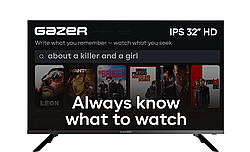 Телевізор Gazer TV32-HN1 32" Smart TV