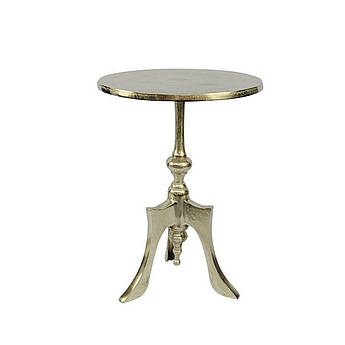 Столик приставний на 3-х ніжках металевий у класичному стилі Alu Rohnick LC Home