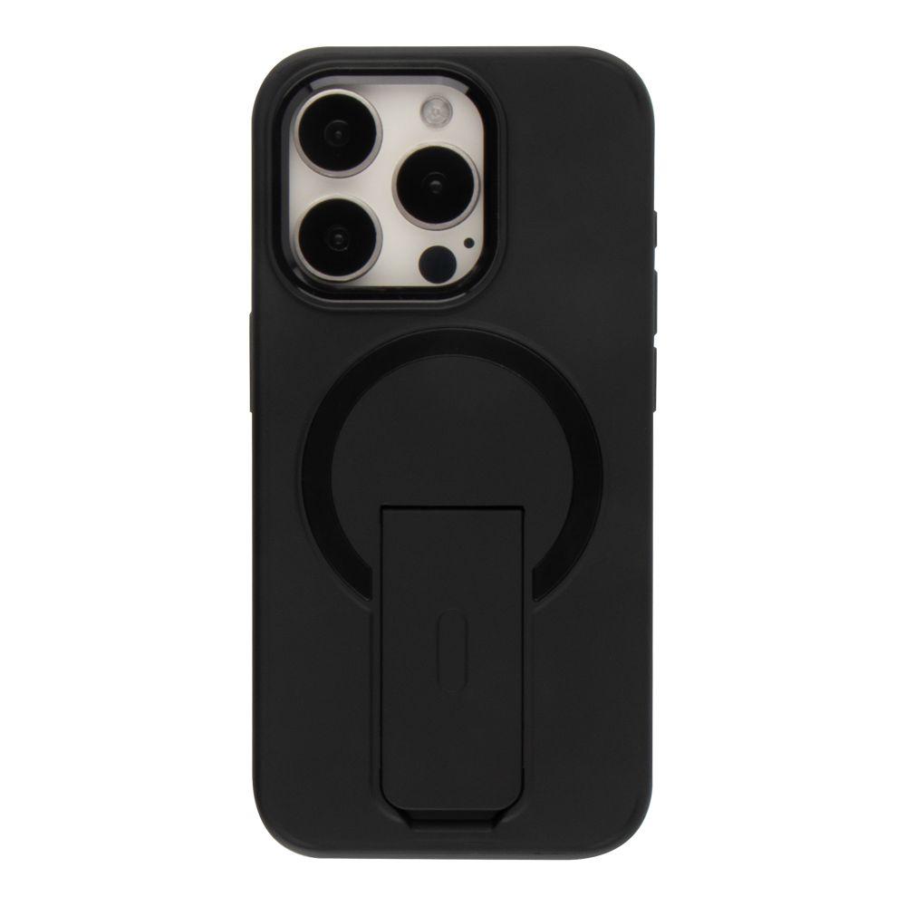 Чохол TPU+PC FlexGuard Magnetic Ring Stand для iPhone 16 Pro Max Колір Deep Black