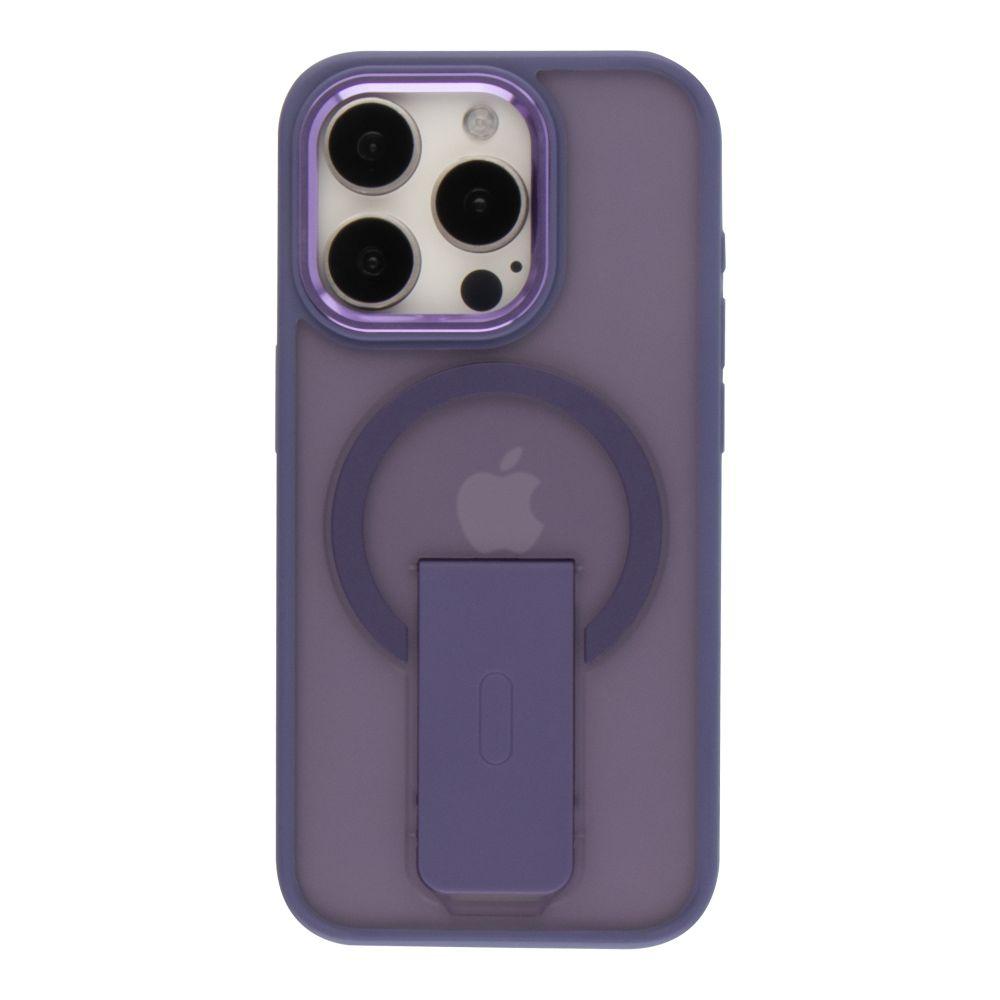 Чохол TPU+PC FlexGuard Magnetic Ring Stand для iPhone 16 Pro Max Колір Dark Purple