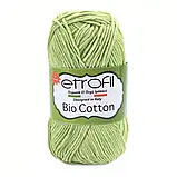 Пряжа Bio Cotton/Біо Котон, салатовий 10601, Etrofil, фото 3