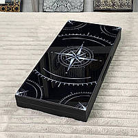 Нарди скляні з деревом Роза Вітрів 50×25×6см подарункові, фото 4