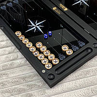 Нарди скляні з деревом Роза Вітрів 50×25×6см подарункові, фото 8