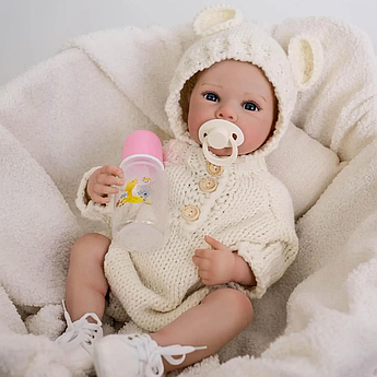 Пупс вініловий 50см, ручна робота, лялька-немовля для дівчинки, Baby born 14