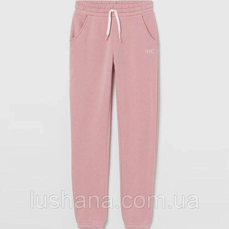Дитячі штани джоггери на флісі (начос) H&M на дівчинку р.164 - 13-14 років, фото 1