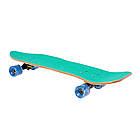 Дерев'яний круїзер, до 90кг, 60мм, PU 82A, Білий череп / Лонгборд з кедра / Круїзер лонгборд, фото 2