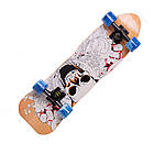 Дерев'яний круїзер, до 90кг, 60мм, PU 82A, Білий череп / Лонгборд з кедра / Круїзер лонгборд, фото 6