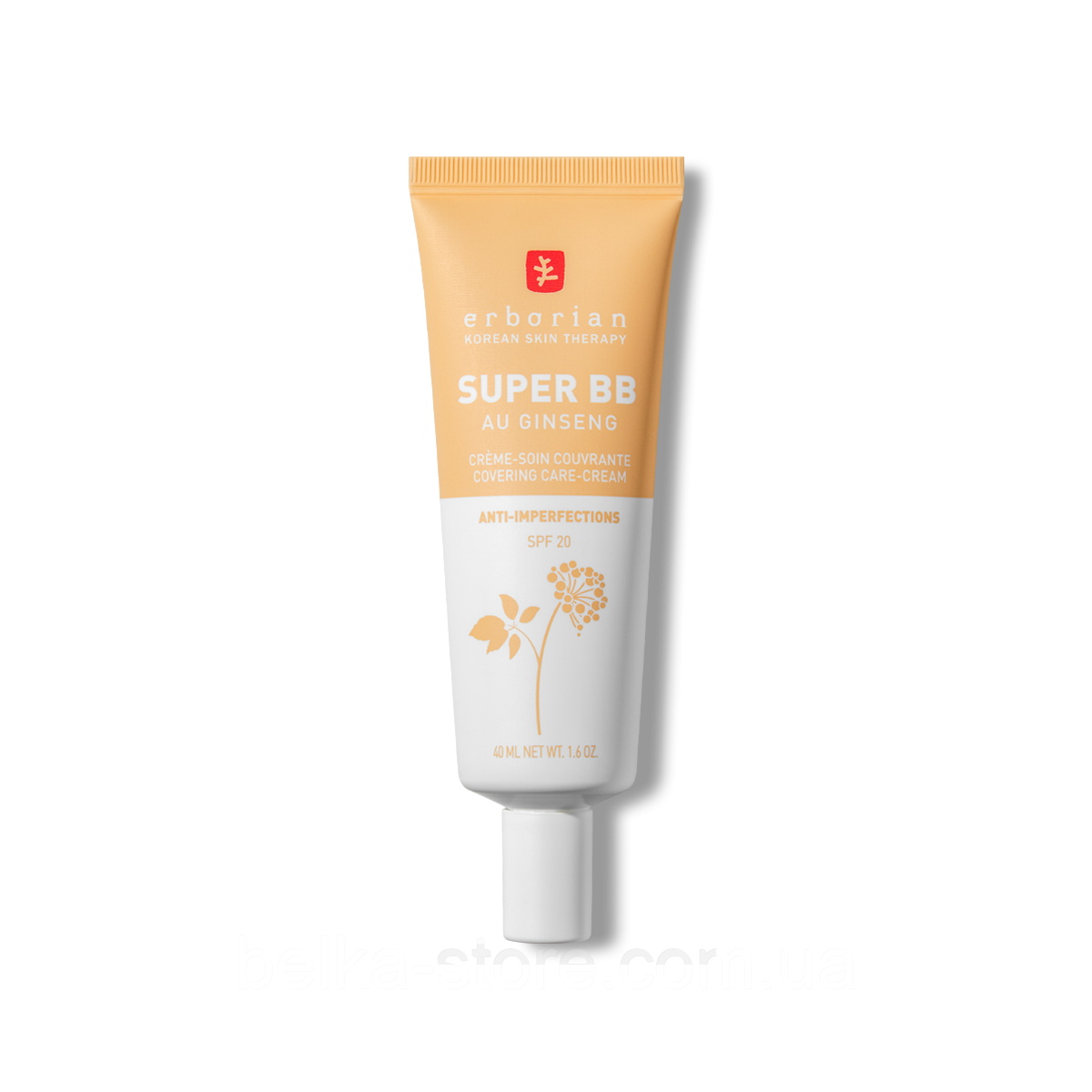 Тонуючий крем для обличчя Erborian Super BB Ginseng SPF 20 NUDE , 40 ml, фото 1