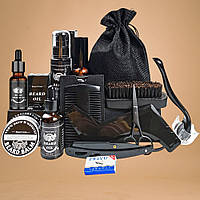 Набір для догляду за бородою на 14 предметів Чорний Хіт продажу!