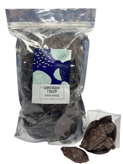 Шоколадна глазур чорна АВК No 59Д 0,5 кг, фото 1