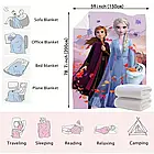 Плюшевий плед ковдра покривало Холодне серце Ельза та Анна Frozen 150х200 см, фото 3