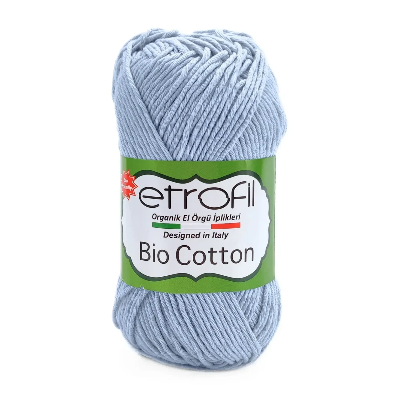 Пряжа Bio Cotton/Біо Котон, світло-блакитний 10201, Etrofil, фото 1