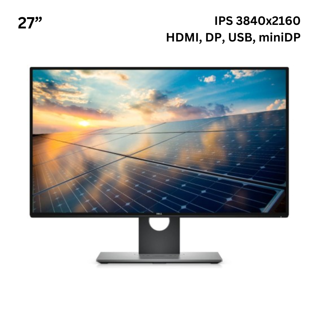 Монітор 27" Dell U2718Q/IPS 3840x2160 UHD 4K/HDMI, DP, USB, miniDP, audio Б/В