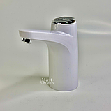 Електрична сенсорна помпа для води Smart Touch, автоматичний дозатор-насадка для кулера Біла, P-0011-White, фото 3