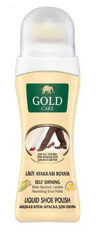 Крем-блиск для взуття Goldcare рідкий  безбарвний 75 мл, фото 1