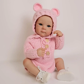 Пупс вініловий 50см, ручна робота, лялька-немовля для дівчинки, Baby born 15